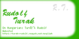 rudolf turak business card